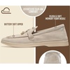 image:image100 Genuine Leather Loafers for Women Slipon Moccasins Womens LoafersLight Sand Suede