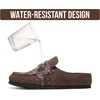 image:image100 Genuine Leather Moccasin Style Clogs for Women  Fall Shoes for Women
