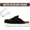 image:image100 Genuine Leather Platform Clogs for Women  Fall Shoes for Women 2026Black