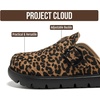 image:image100 Genuine Leather Platform Clogs for Women  Fall Shoes for Women 2026Dark Leopard Suede