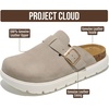 image:image100 Genuine Leather Platform Clogs for Women  Fall Shoes for Women 2026Grey Suede