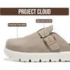 image:image100 Genuine Leather Platform Clogs for Women  Fall Shoes for Women 2026Grey Suede
