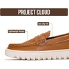 image:image100 Genuine Leather Slipon Loafers for Women Casual Moccasins Women ShoesCognac
