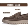 image:image100 Genuine Leather Slipon Loafers for Women Casual Moccasins Women ShoesMushroom Suede