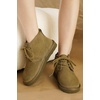 image:image100 Genuine Leather Womens Ankle Boots for Women  Fall Shoes 2026Green Leather