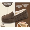 image:image100 Genuine Leather Womens Slippers Comfortable Warm Slippers for WomenChocolate