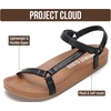 image:imageProject Cloud Sandals for Women Strappy Adjustable Slides 2026Black
