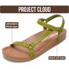 image:imageProject Cloud Sandals for Women Strappy Adjustable Slides 2026Olive
