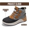 image:imageProject Cloud Womens Snow Boots  Waterproof amp Lightweight  Memory Foam amp NonSlipGreysport Upper