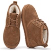 image:image100 Genuine Leather Womens Ankle Boots for Women  Fall Shoes 2026Toasted Nut Suede