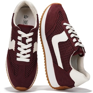image:imageWomens Sneakers Memory Foam  Lightweight Lace Up Shoes for Women 2026Madisonburgundy