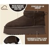 image:image100 Genuine Leather Ankle Boots for Women Waterproof Platform Womens BootsEspresso Suede