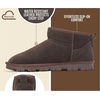 image:image100 Genuine Leather Womens Boots FurLined Waterproof Ankle Boots WomenChoco Brown Suede