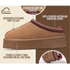 image:imageGenuine Leather Womens Slippers Warm Shearling Platform Slippers for WomenTan