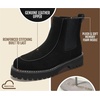 image:imageProject Cloud 100 Genuine Leather Chelsea Boots Women  Comfy Womens BootsBlack Suede