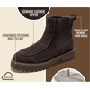 image:imageProject Cloud 100 Genuine Leather Chelsea Boots Women  Comfy Womens BootsChoco Brown Suede