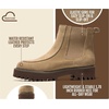 image:imageProject Cloud 100 Genuine Leather Chelsea Boots Women  Comfy Womens BootsLight Taupe Suede