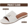 image:imageProject Cloud 100 Genuine Leather Dressy Flat Womens Sandals CannesLondon Fog