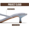 image:imageProject Cloud 100 Genuine Leather Fashion Kitten Heels for WomenBlue