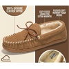 image:imageProject Cloud 100 Genuine Leather Moccasin Slippers for Women LoafersChestnut Suede