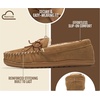 image:imageProject Cloud 100 Genuine Leather Moccasin Slippers for Women LoafersChestnut Suede