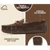 image:imageProject Cloud 100 Genuine Leather Moccasin Slippers for Women LoafersDark Chocolate Suede