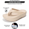 image:imageProject Cloud Flip Flops for Women Footwear  Memory Foam and Lightweight Platform Sandals Women Beach Vacation Essentials  Non Slip Durable and Soft Slippers AbraBeige