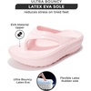 image:imageProject Cloud Flip Flops for Women Footwear  Memory Foam and Lightweight Platform Sandals Women Beach Vacation Essentials  Non Slip Durable and Soft Slippers AbraPink