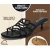 image:imageProject Cloud Kitten Heels for Women  Stylish Sandals Women DressyBlack