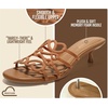 image:imageProject Cloud Kitten Heels for Women  Stylish Sandals Women DressyCognac