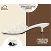 image:imageProject Cloud Kitten Heels for Women  Stylish Sandals Women DressyWhite