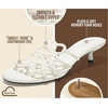 image:imageProject Cloud Kitten Heels for Women  Stylish Sandals Women DressyWhite