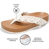image:imageProject Cloud Womens Sandals  Comfortable Crochet Flip Flops for Women with Memory Foam Insole  Lightweight Fashion Sandals for Women 2025  Womens Flip Flops for Summer Hammock OFFW 85