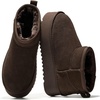 image:image100 Genuine Leather Ankle Boots for Women Waterproof Platform Womens BootsEspresso Suede