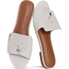 image:imageProject Cloud 100 Genuine Leather Dressy Flat Womens Sandals CannesLondon Fog