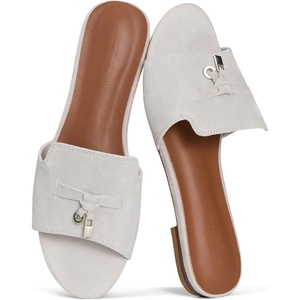 image:imageProject Cloud 100 Genuine Leather Dressy Flat Womens Sandals CannesLondon Fog