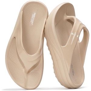 image:imageProject Cloud Flip Flops for Women Footwear  Memory Foam and Lightweight Platform Sandals Women Beach Vacation Essentials  Non Slip Durable and Soft Slippers AbraBeige