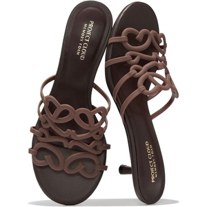 image:imageProject Cloud Kitten Heels for Women  Stylish Sandals Women DressyDark Brown