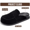 image:image100 Genuine Leather Slip On Womens Clogs  Fall Mules for Women 2026Black Suede