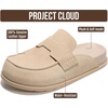 image:image100 Genuine Leather Slip On Womens Clogs  Fall Mules for Women 2026Bone Suede