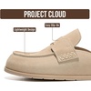 image:image100 Genuine Leather Slip On Womens Clogs  Fall Mules for Women 2026Bone Suede