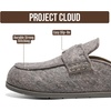 image:image100 Genuine Leather Slip On Womens Clogs  Fall Mules for Women 2026Grey Wool