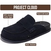 image:image100 Genuine Leather Slip On Womens Clogs  Fall Mules for Women 2026Midnight Suede