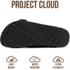 image:image100 Genuine Leather Cork Footbed Sandals Women Slides Sandals for WomenBlack Matte