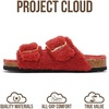 image:image100 Genuine Leather Cork Footbed Sandals Women Slides Sandals for WomenRed