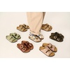 image:image100 Genuine Leather Cork Footbed Sandals Women Slides Sandals for WomenRed