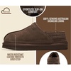 image:imageProject Cloud 100 Genuine Suede Slippers for Women  Fall Shoes for WomenDark Chocolate Suede