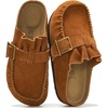 image:imageProject Cloud 100 Genuine Leather Clogs for Women  Womens Mules amp ClogsWhiskey Suede