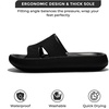 image:imageProject Cloud House Slippers Womens Sandals  NonSlip and Lightweight Recovery Slippers for Women Beach Essentials Water Slides for Women Pillow Strap Black 75