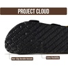 image:image100 Genuine Leather Ankle Strap Footbed Sandals Women Slingback SandalsBlack  Rose Gold Buckle